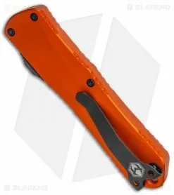 Heretic Knives Manticore-E D/A Recurve OTF Orange Aluminum (3.125" DLC) -Avokelavavat Sales Store Heretic Knives Manticore E Recurve OTF Orange DLC H029 6A ORG BHQ 116637 jr side