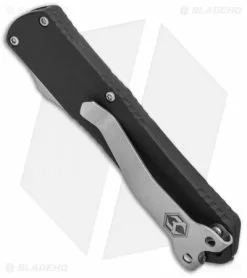 Heretic Knives Manticore-S Double Edge OTF Black (2.63" Stonewash) -Avokelavavat Sales Store Heretic Knives Manticore S Double Edge OTF Black SW H024 2A BHQ 95067 jr side