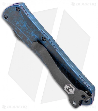 Heretic Knives Manticore-S Recurve OTF Knife Breakthrough Blue (2.63" Black DLC) 5 Heretic Knives Manticore-S Recurve OTF Knife Breakthrough Blue (2.63" Black DLC) - Image 3