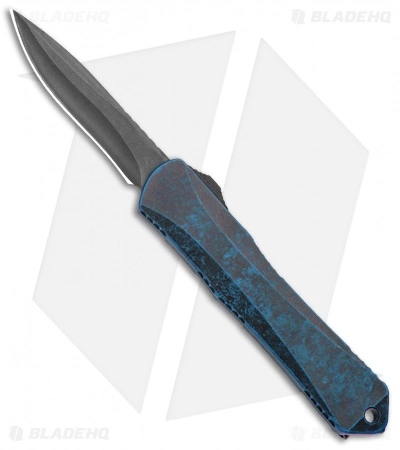 Heretic Knives Manticore-S Recurve OTF Knife Breakthrough Blue (2.63" Black DLC) 3 Heretic Knives Manticore-S Recurve OTF Knife Breakthrough Blue (2.63" Black DLC)