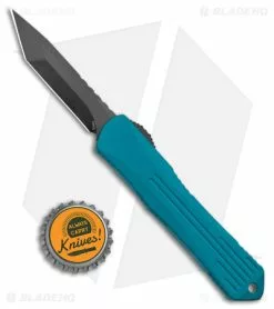 Heretic Knives Manticore-S Tanto OTF Automatic Knife Turquoise Al (2.6" DLC) -Avokelavavat Sales Store Heretic Knives Manticore S Tanto OTF Turqoise Aluminum DLC Black BHQ 174839 jr bottlecap