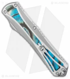 Heretic Knives Manticore-X D/A OTF Knife Custom Mammoth Ivory (3.75" Mirror) #3 -Avokelavavat Sales Store Heretic Knives Manticore X Custom Mammoth Ivory 3 DE Mirror BHQ 115761 LS Side