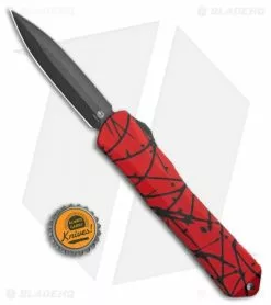 Heretic Knives Manticore-X D/E OTF Red W/ Black Splash (3.75" DLC) -Avokelavavat Sales Store Heretic Knives Manticore X DE OTF Red Black Splash DLC BHQ 107462 jr bottlecap