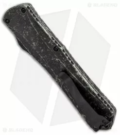 Heretic Knives Manticore-X Recurve OTF Breakthrough Green (3.75" Black Serr) -Avokelavavat Sales Store Heretic Knives Manticore X Double Edge OTF Breakthrough Green Black Serr H033 6B BRKGR BHQ 97912 jr side