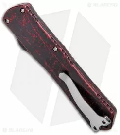Heretic Knives Manticore-X Double Edge OTF Breakthrough Red (3.75" SW Serr) -Avokelavavat Sales Store Heretic Knives Manticore X Double Edge OTF Breakthrough Red SW Serr H032 2B BRKRD BHQ 97904 jr side