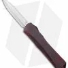 Heretic Knives Manticore-X Plain/Serrated OTF Knife Battleworn Red (3.75" SW)