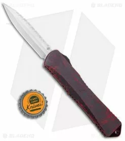 Heretic Knives Manticore-X Plain/Serrated OTF Knife Battleworn Red (3.75" SW) -Avokelavavat Sales Store Heretic Knives Manticore X OTF Breakthrough Red SW Serr H032 2C BRKRD BHQ 99362 jr bottlecap