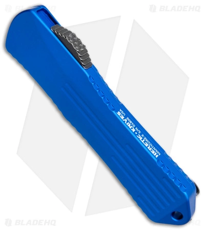 Heretic Knives Manticore-E Tanto OTF Knife Blue (3.1" Battleworn Two Tone) 4 Heretic Knives Manticore-E Tanto OTF Knife Blue (3.1" Battleworn Two Tone) - Image 2