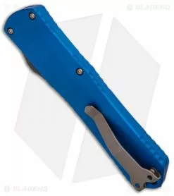 Heretic Knives Manticore-X Tanto OTF Knife Blue (3.75" Bronze) -Avokelavavat Sales Store Heretic Knives Manticore X Tanto OTF Blue Bronze H031 7A Blue BHQ 97902 jr side