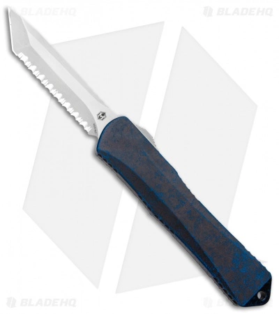 Heretic Knives Manticore-X OTF Tanto Knife Breakthrough Blue (3.75" SW Serr) 3 Heretic Knives Manticore-X OTF Tanto Knife Breakthrough Blue (3.75" SW Serr)