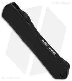 Heretic Knives Manticore-S D/A OTF Recurve Knife Black (2.75" Two Tone Black) -Avokelavavat Sales Store Heritic Knives Manticore S DA OTF Recurve Knife 2in Two Tone Black BHQ 146239 td spine