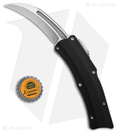 Heretic Knives ROC D/A OTF Automatic Knife Black Aluminum(3" Stonewash) 6 Heretic Knives ROC D/A OTF Automatic Knife Black Aluminum(3" Stonewash) - Image 4