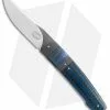 Herucus Blomerus LL 07 Custom Knife Zirconium Blue Carbon Fiber (3.4" Satin)
