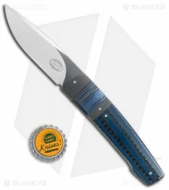 Herucus Blomerus LL 07 Custom Knife Zirconium Blue Carbon Fiber (3.4" Satin) 9 Herucus Blomerus LL 07 Custom Knife Zirconium Blue Carbon Fiber (3.4" Satin) -Avokelavavat Sales Store Herucus Blomerus Custom LL 07 flipper zirconium blue black cf BHQ 68308 er size