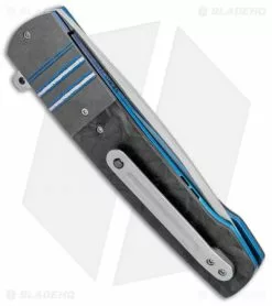 Herucus Blomerus LL 07 Custom Knife Zirconium Shred Carbon Fiber (3.4" Satin) -Avokelavavat Sales Store Herucus Blomerus LL 07 Custom Knife Zirconium Shred Marble CF Satin BHQ 68309 jr side