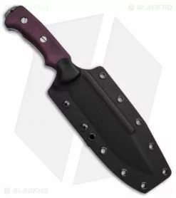 Rick Hinderer Hinderer Knives Fieldtac 6" Fixed Blade Knife Burgundy Micarta (Stonewash) -Avokelavavat Sales Store Hinderer Knives Fieldtac 6in Fixed Blade Knife Burgundy Micarta Stonewash BHQ 137596 td sheath