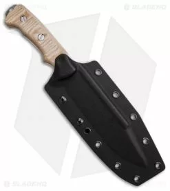 Rick Hinderer Hinderer Knives Fieldtac 6" Fixed Blade Knife Natural Micarta (Stonewash) 8 Rick Hinderer Hinderer Knives Fieldtac 6" Fixed Blade Knife Natural Micarta (Stonewash) -Avokelavavat Sales Store Hinderer Knives Fieldtac 6in Fixed Blade Knife Natural Micarta Stonewash BHQ 137595 td sheath