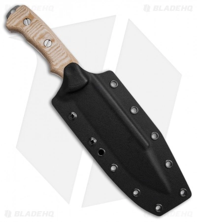 Rick Hinderer Hinderer Knives Fieldtac 6" Fixed Blade Knife Natural Micarta (Stonewash) 5 Rick Hinderer Hinderer Knives Fieldtac 6" Fixed Blade Knife Natural Micarta (Stonewash) - Image 3