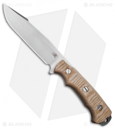 Rick Hinderer Hinderer Knives Fieldtac 6" Fixed Blade Knife Natural Micarta (Stonewash) 3 Rick Hinderer Hinderer Knives Fieldtac 6" Fixed Blade Knife Natural Micarta (Stonewash)