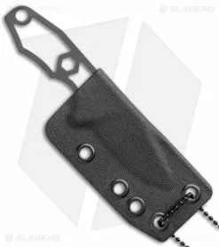 Hinderer Knives LP-1 Neck Knife W/Clip (2" Black DLC) -Avokelavavat Sales Store Hinderer Knives LP 1 Neck Knife Black DLC BHQ 112290 jr sheath