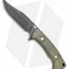 Rick Hinderer Hinderer Knives Ranch Bowie Fixed Blade Green Micarta (Black Stonewash)