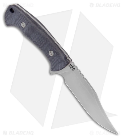 Rick Hinderer Hinderer Knives The Ranch Bowie Fixed Blade Knife Black Micarta (5.25" SW) 4 Rick Hinderer Hinderer Knives The Ranch Bowie Fixed Blade Knife Black Micarta (5.25" SW) - Image 2