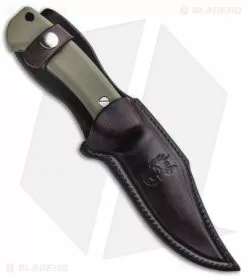 Rick Hinderer Hinderer Knives The Ranch Bowie Fixed Blade Green G-10 (5.25" Black SW) -Avokelavavat Sales Store Hinderer Knives The Ranch Bowie Green Micarta Black SW K605RS000 BHQ 93616 jr sheath