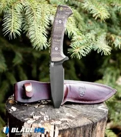 Rick Hinderer Hinderer Knives The Ranch Harpoon Spanto Knife Burlap Micarta (Battle Black) -Avokelavavat Sales Store Hinderer Knives The Ranch Harpoon Spanto Fixed Blade Burlap Mic Battle Blk BHQ 110548 kp forrest web