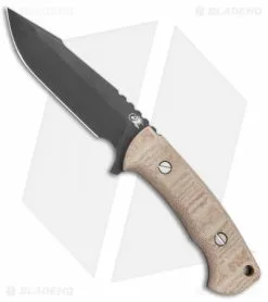 Rick Hinderer Hinderer Knives Reserve Series Ranch Harpoon Spanto Knife Micarta (Battle Black)