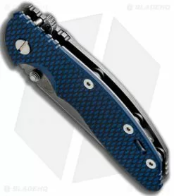 Hinderer XM-18 3.5 FATTY Wharncliffe Blue/Black (3.5" Anthracite SW) -Avokelavavat Sales Store Hinderer XM 18 3.5 Fatty Wharn Blue Black SW BHQ 50243 jr spine