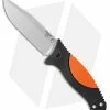 Hogue EX-F02 Clip Point Fixed Blade Orange Polymer/Rubber (4.5" Stonewash) 35274