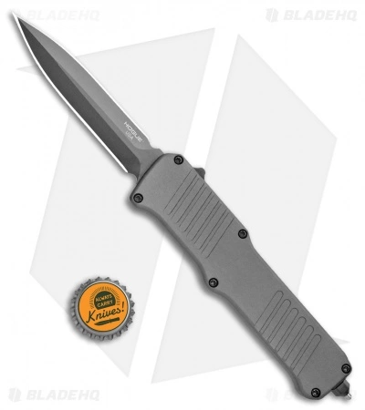 Hogue Incursion D/E OTF Automatic Knife Gray Aluminum (3.875" Black) 54062 6 Hogue Incursion D/E OTF Automatic Knife Gray Aluminum (3.875" Black) 54062 - Image 4