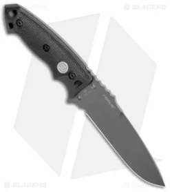 Hogue Knives EX-F01 Tactical Fixed Blade Knife Black G-10 Sig (5.5" Gray) -Avokelavavat Sales Store Hogue Knives EX F01 Tactical Fixed Black G 10 Sig Gray 37172 BHQ 100454 jr side