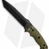 Hogue Knives EX-F01 Large Tanto Fixed Blade OD Green G-10 (7" Black) 35108