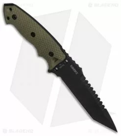 Hogue Knives EX-F01 Tactical Tanto Fixed Blade OD Green G-10 (5.5" Black) 35128 7 Hogue Knives EX-F01 Tactical Tanto Fixed Blade OD Green G-10 (5.5" Black) 35128 -Avokelavavat Sales Store Hogue Knives EX F01 Tactical Tanto OD Green G10 black BHQ 82431 er side