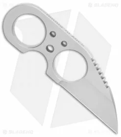 Brous Blades Custom Silent Soldier Fixed Blade Knife (2.5" Satin) 7 Brous Blades Custom Silent Soldier Fixed Blade Knife (2.5" Satin) -Avokelavavat Sales Store J Brous Knives Silent Soldier Neck Knife BHQ 7479 er side