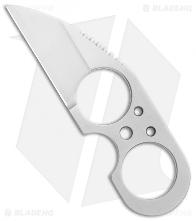 Brous Blades Custom Silent Soldier Fixed Blade Knife (2.5" Satin) 3 Brous Blades Custom Silent Soldier Fixed Blade Knife (2.5" Satin)