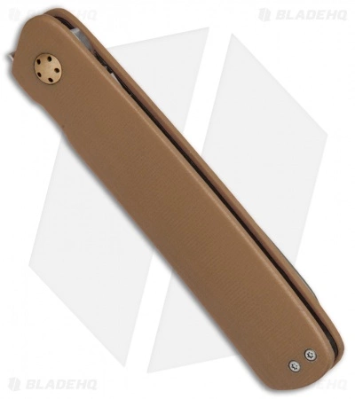 JD Van Deventer Pinstripe Front Flipper Knife Brown G-10 (2.875" Satin) 4 JD Van Deventer Pinstripe Front Flipper Knife Brown G-10 (2.875" Satin) - Image 2