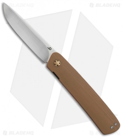 JD Van Deventer Pinstripe Front Flipper Knife Brown G-10 (2.875" Satin) 3 JD Van Deventer Pinstripe Front Flipper Knife Brown G-10 (2.875" Satin)