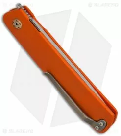 JD Van Deventer Pinstripe Front Flipper Knife Orange G-10 (2.875" Satin) -Avokelavavat Sales Store JD Van Deventer Pinstripe Front Flipper G 10 Orange BHQ 68614 jr side