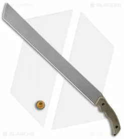 Jake Hoback Knives Fixed Blade Machete "The Path" Green Micarta (18" Stonewash) -Avokelavavat Sales Store Jake Hoback Fixed Blade Machete The Path Green Micarta SW BHQ 132595 jr bottlecap