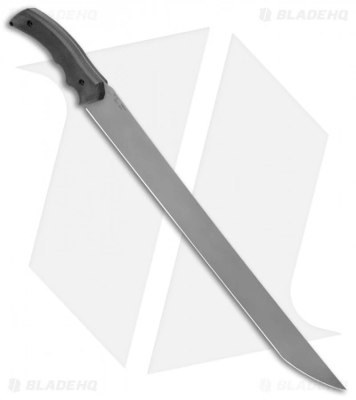 Jake Hoback Knives Fixed Blade Machete "The Way" Black Micarta (18" Stonewash) 4 Jake Hoback Knives Fixed Blade Machete "The Way" Black Micarta (18" Stonewash) - Image 2