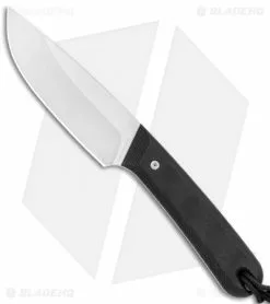 The James Brand Hell Gap Fixed Blade Knife Black Micarta (3.6" Satin)