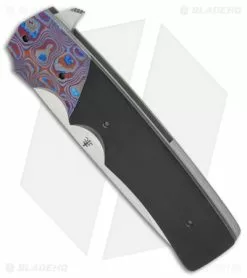 Jason Clark Custom Hunter Flipper Knife Zircuti/Micarta (3.625" Takefu) -Avokelavavat Sales Store Jason Clark Custom Hunter Zircuti micarta takefu BHQ 71804 er spine