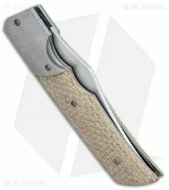 Clark Custom Knives Jason Clark Custom X Clip Point Slip Joint Shade Tree Micarta (2.75" Satin) -Avokelavavat Sales Store Jason Clark Custom X CP Detente Lock SJ Shade Tree Micarta Satin BHQ 99367 jr side