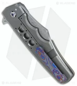 Jason Clark Custom Clip Point Knife Micarta/Black Timascus (3.6" Damascus) -Avokelavavat Sales Store Jason Clark Custom clip point micarta black timascus damascus BHQ 76306 er side