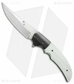 Jason Clark Persian Flipper Knife White G-10/Zirconium (3.75" Hand Rubbed Satin)