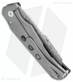 Jason Guthrie Custom Knives Scout Wharncliffe Coppershred (Thor Damasteel) -Avokelavavat Sales Store Jason Guthrie Scout Copper Shred Knife Damascus BHQ 96382 ns side