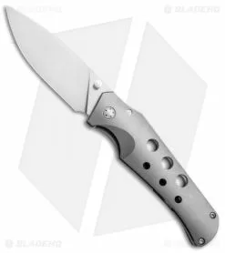 Jason Guthrie Custom Knives Jason Guthrie Custom Scout Skeletonized Frame Lock Knife Full Ti (3.1" Satin)