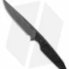 Jeff Hall Custom Large Envoy Fixed Blade Knife Black W/ Flat Spine (5" Gray SW) -Avokelavavat Sales Store Jeff Hall Custom Large Envoy w Single Brind and Textured G10 BHQ 125244 LS